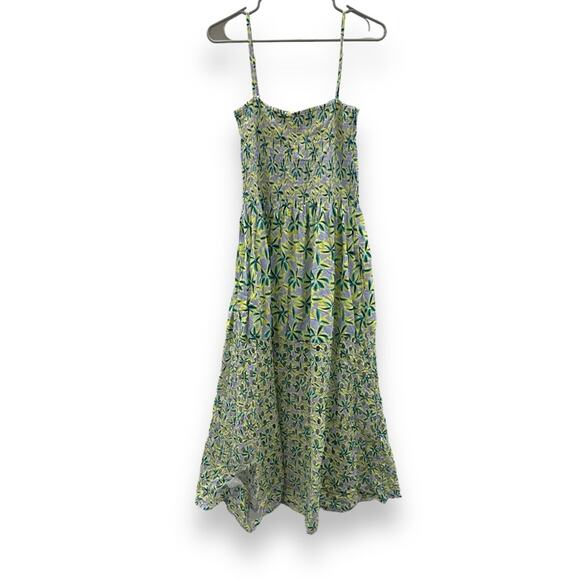 RTR Solid & Striped‎ Kennedy Sleeveless Eyelet Floral Daze Wisteria Midi Dress L - Picture 3 of 12
